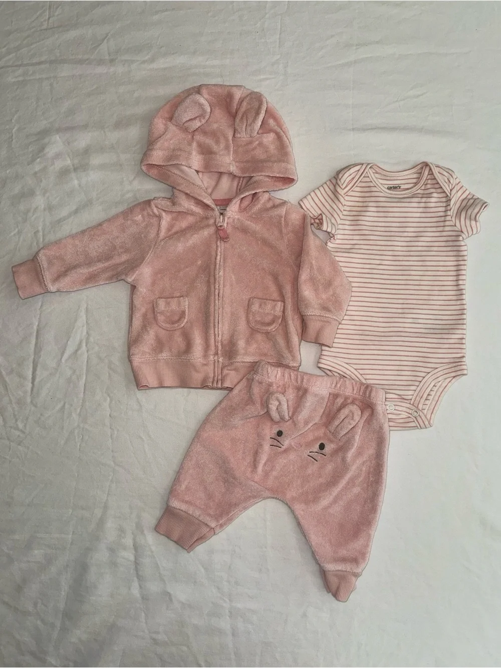 Baby Girl Bunny Sweater Set for fall winter spring | 3 Months | Carters
